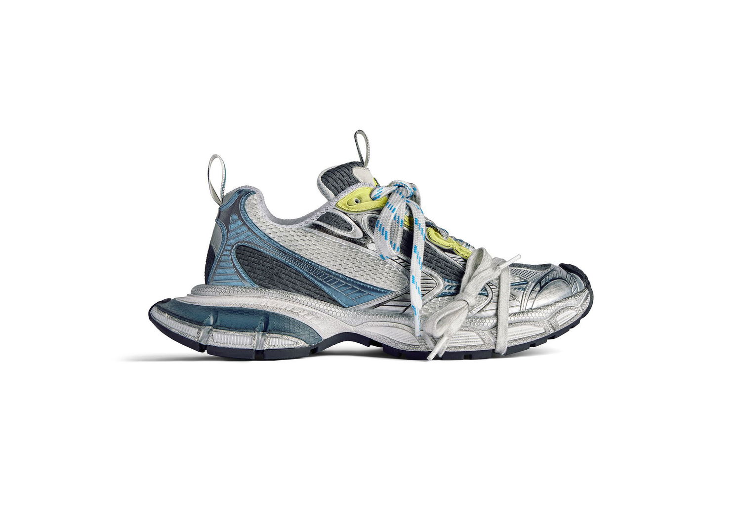 Sneakers og sko Balenciaga 3XL White Blue Yellow Grå | 734734W3XL59047, 0