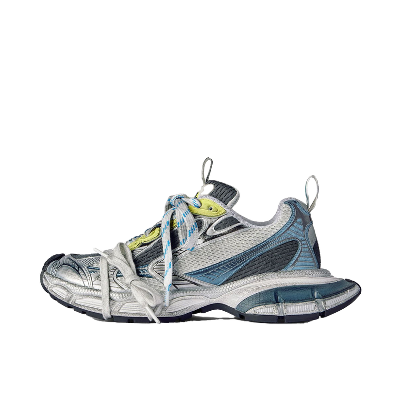 Sneakers og sko Balenciaga 3XL White Blue Yellow Grå | 734734W3XL59047