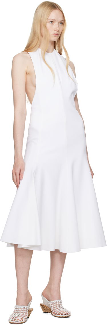 Kjole Jacquemus Jacquemus La Casa 'The Favola' Sleeveless Midi Dress Hvid | 25E251DR183-1667, 3