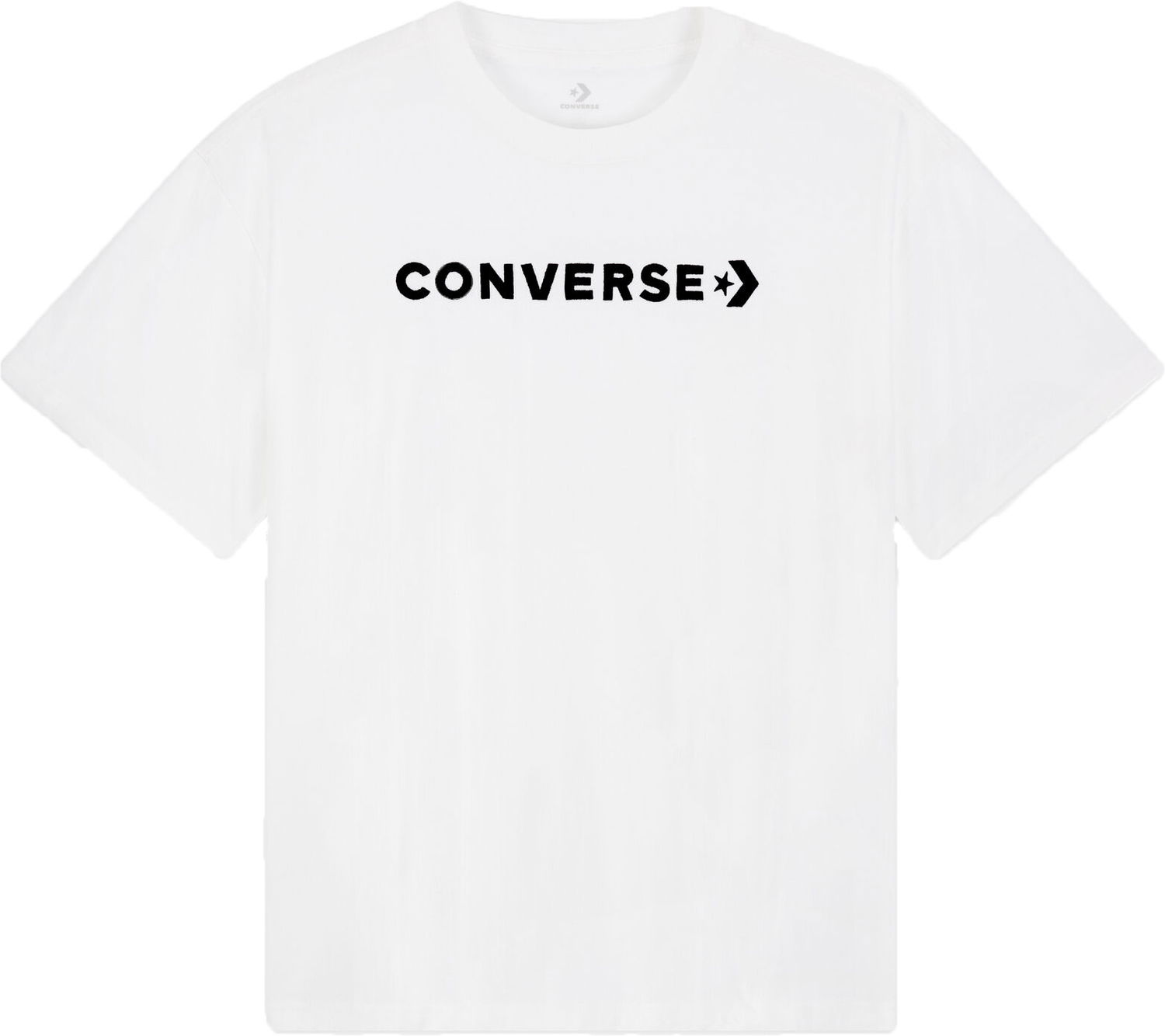 T-shirt Converse Strip Wordmark Relaxed Hvid | 10024661-a01-102, 0