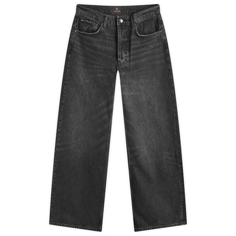Jeans Anine Bing Manon Dark Grey Denim Jeans 26" Sort | A-06-10593-WHG21