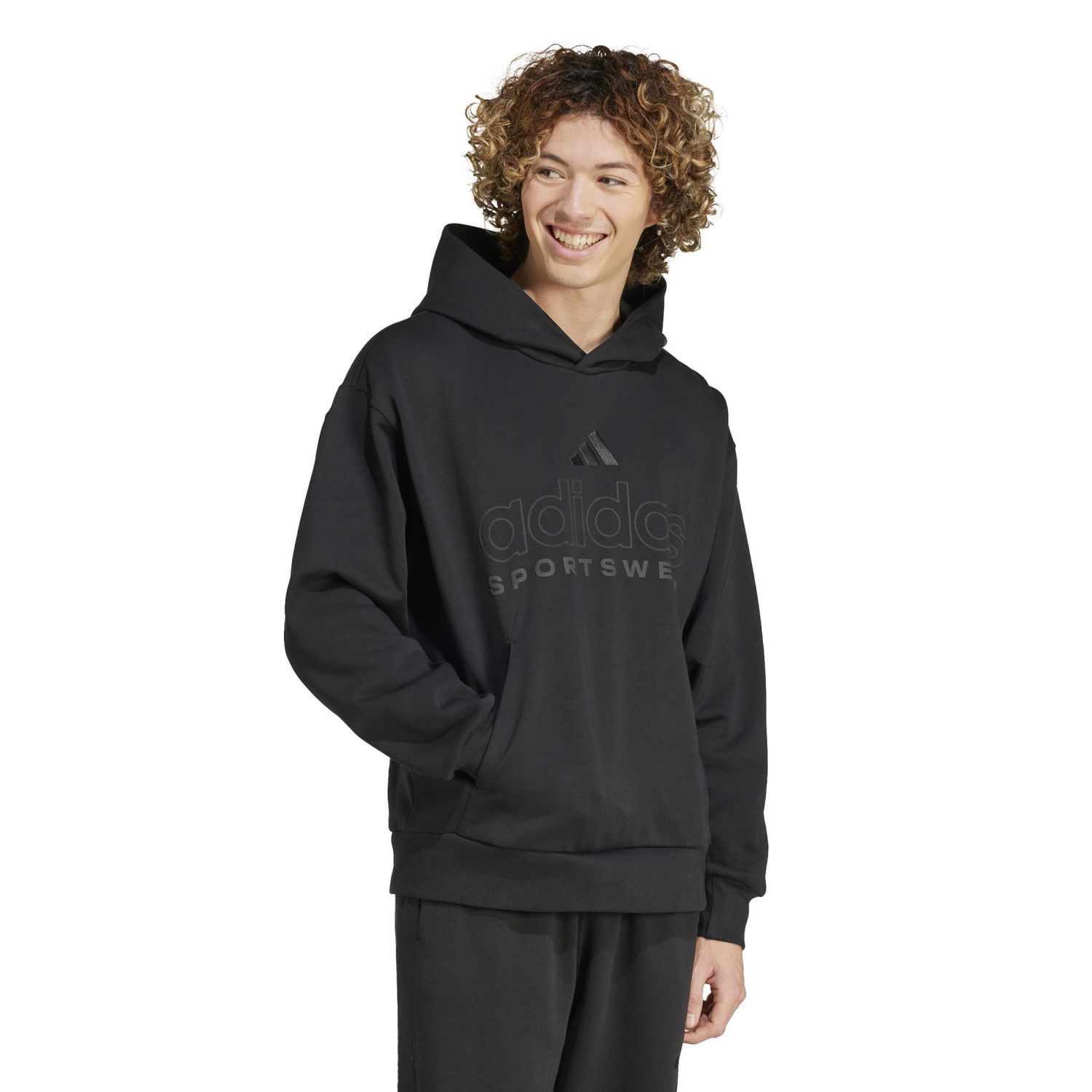 Sweatshirt adidas Performance A SZN Hoodie Sort | IX1266, 1