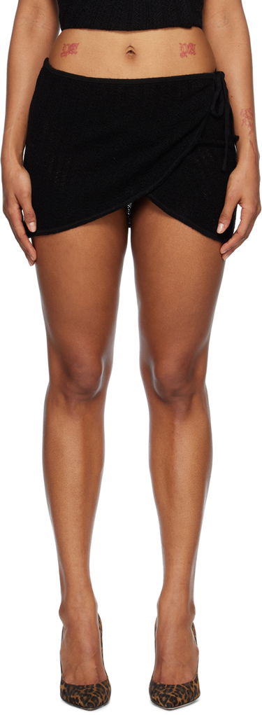 Nederdel Miaou Miaou Cleo Wrap Miniskirt Sort | 4026CRWBLK, 0