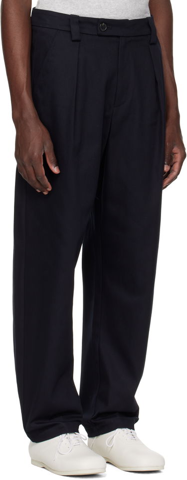 Bukser A.P.C. A.P.C. Renato Pleated Trousers Mørkeblå | COFCO-H08428, 1