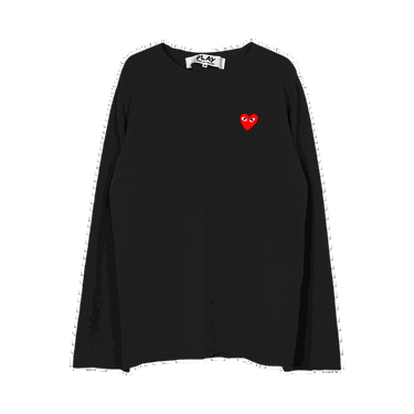Sweater Comme des Garçons PLAY Red Heart Crewneck Sort | AZ N068 051 1, 0