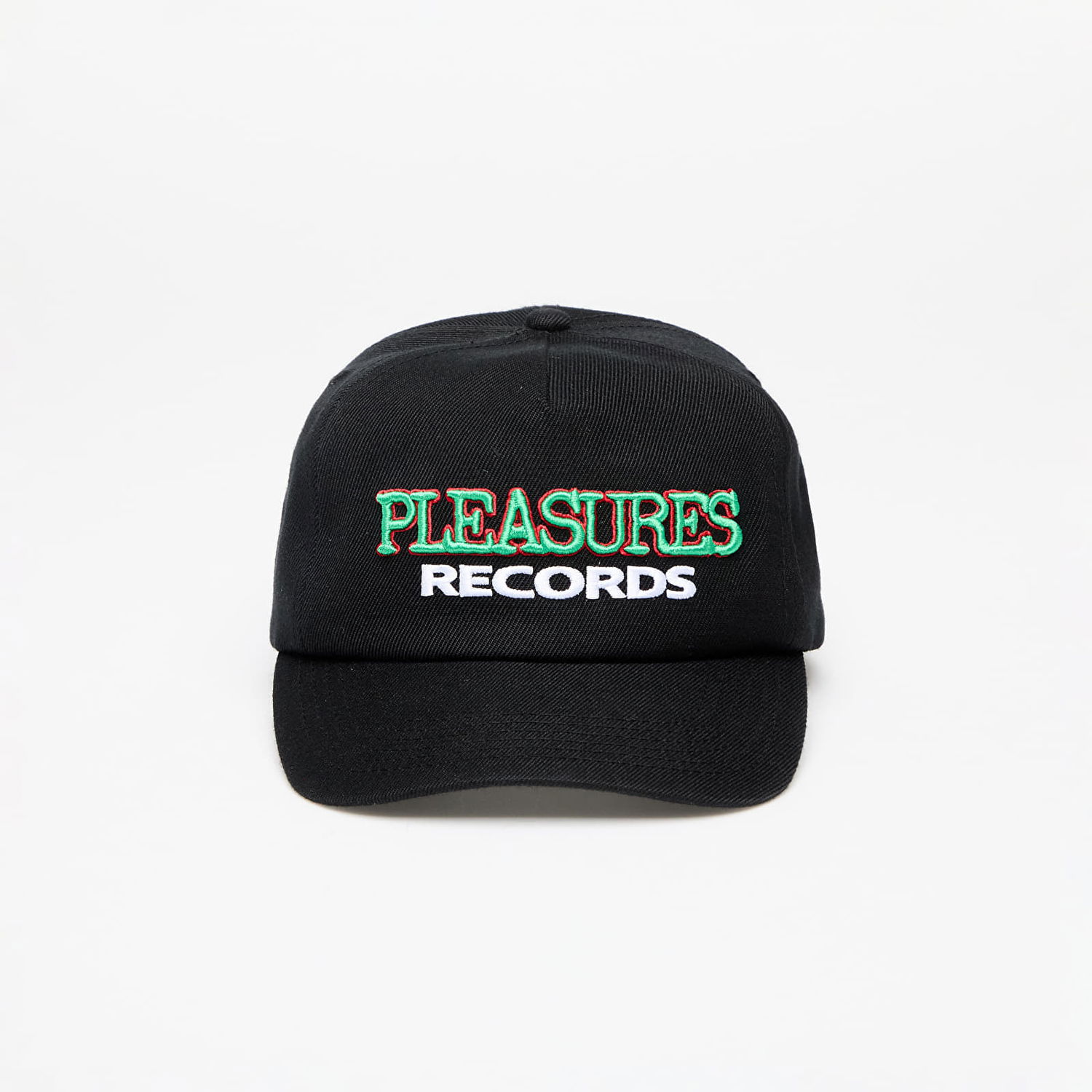 Kasket Pleasures Records Snapback Black Sort | P24SU063 BLACK, 0