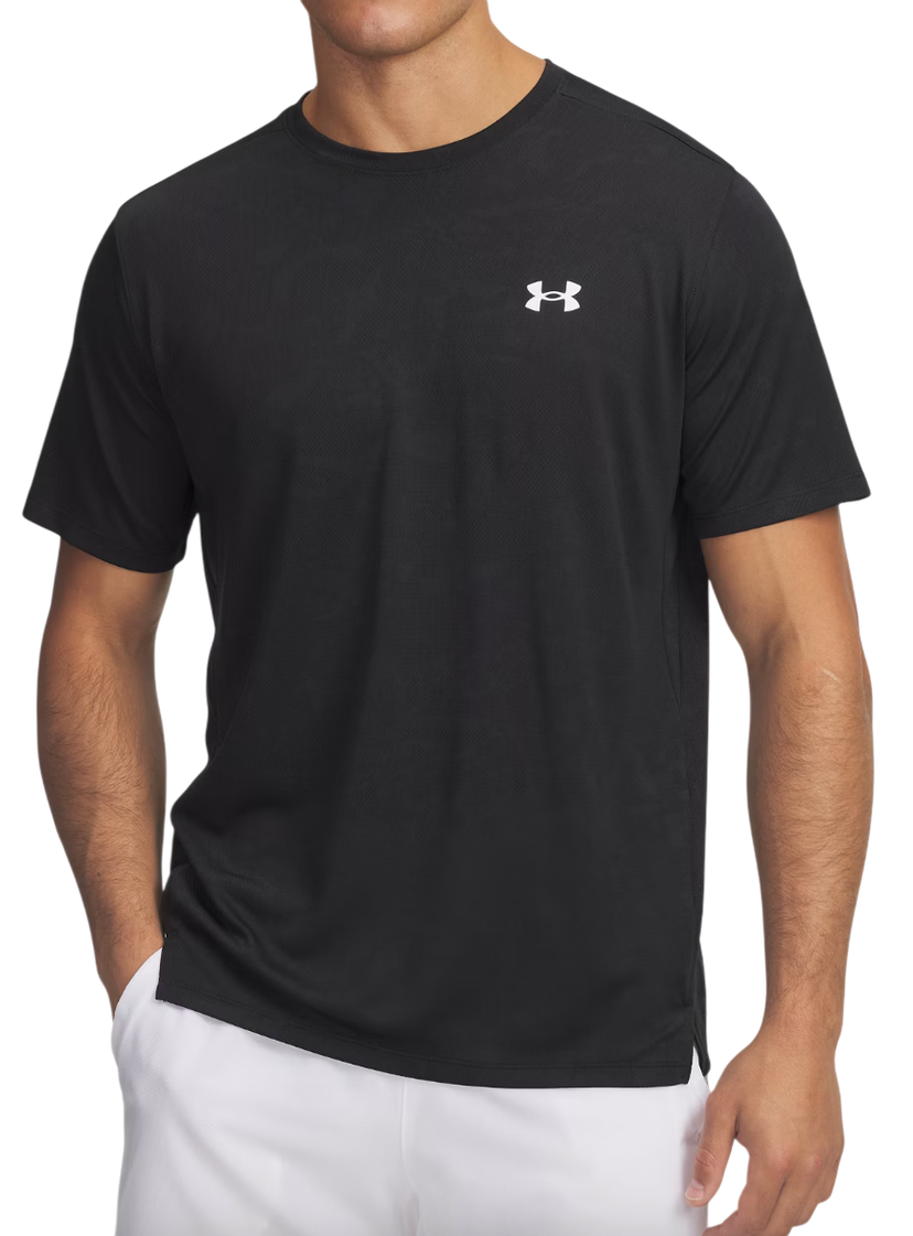 T-shirt Under Armour Under Armour Tech Vent Jacquard Short Sleeve T-Shirt Sort | 1377052-002