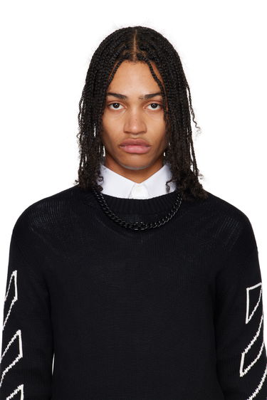 Halskæde Off-White Off-White Arrow Chain Necklace Sort | OMOB15MC99MET0011000, 1