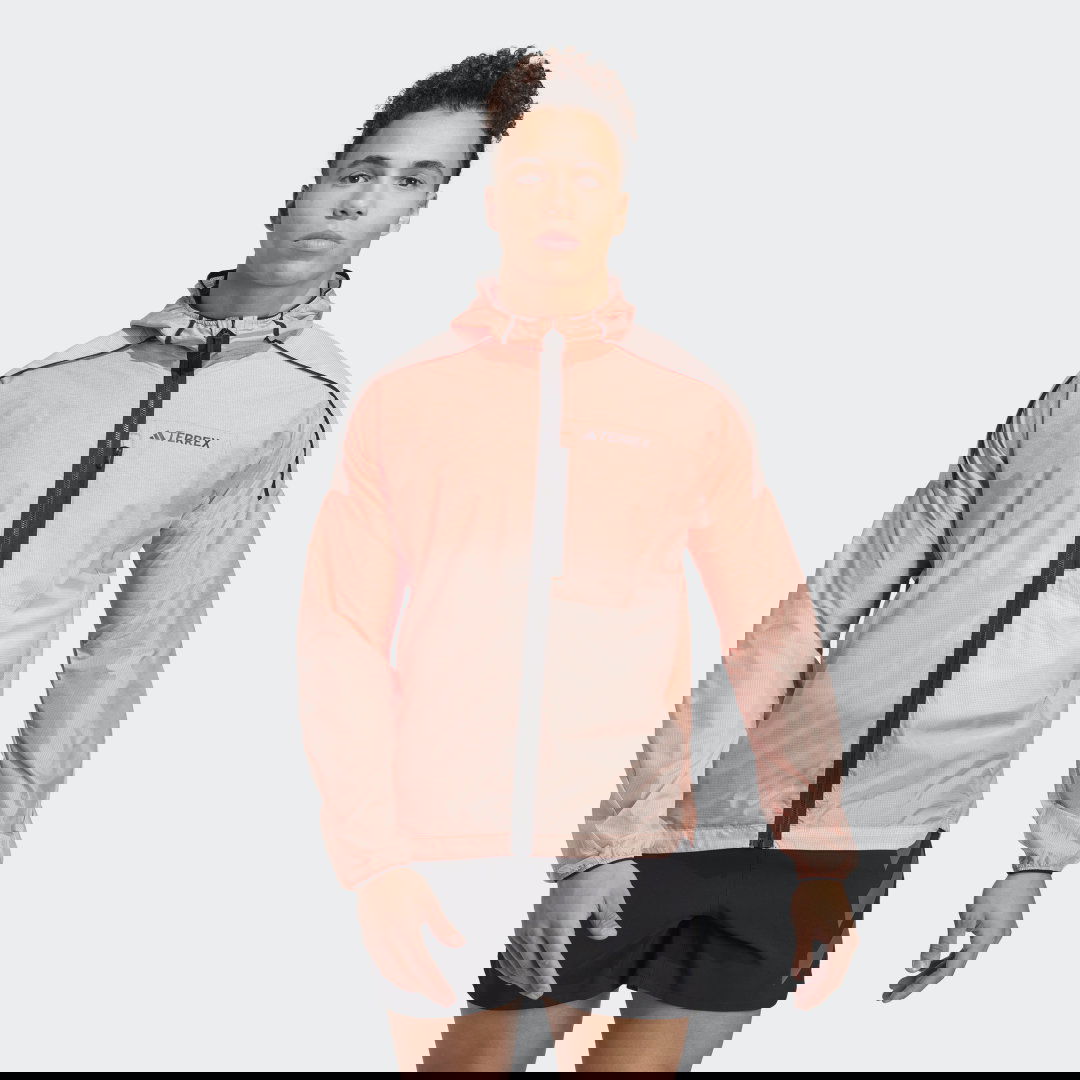 Jakke adidas Performance Terrex Agravic Windweave Trail Running Jacket Lyserød | HZ1327, 0