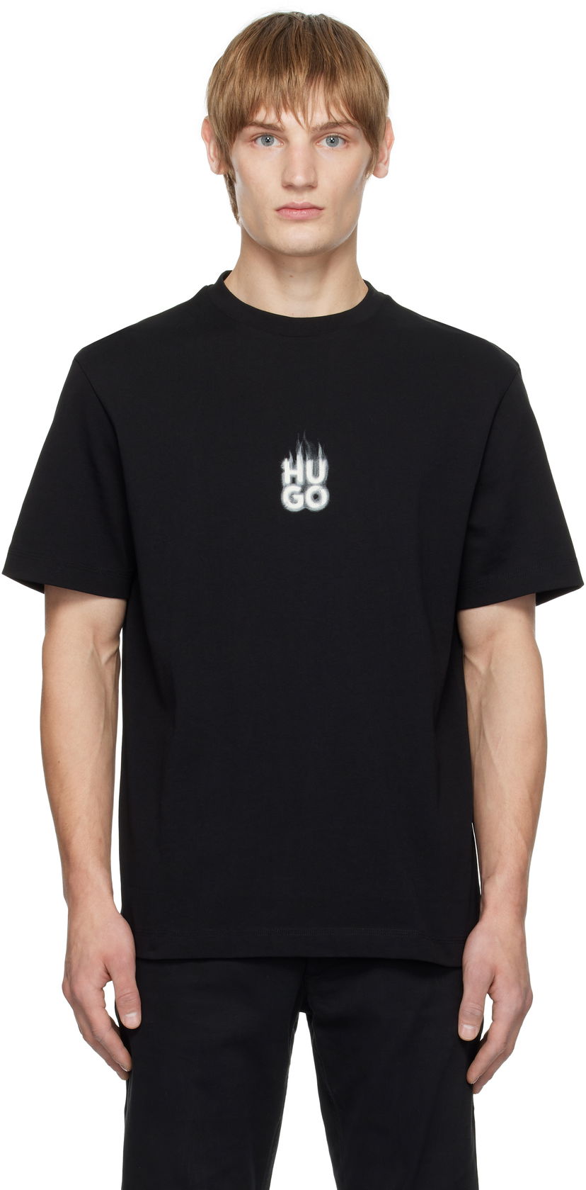 T-shirt BOSS Flame Logo T-Shirt Sort | 50530434