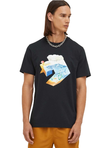 T-shirt Converse Star Chevron Ocean T-Shirt Sort | 10024746.A01