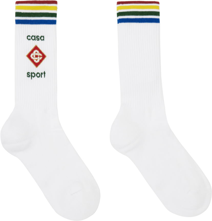 Sokker Casablanca Sport Socks Hvid | APS25-ACC-010-02