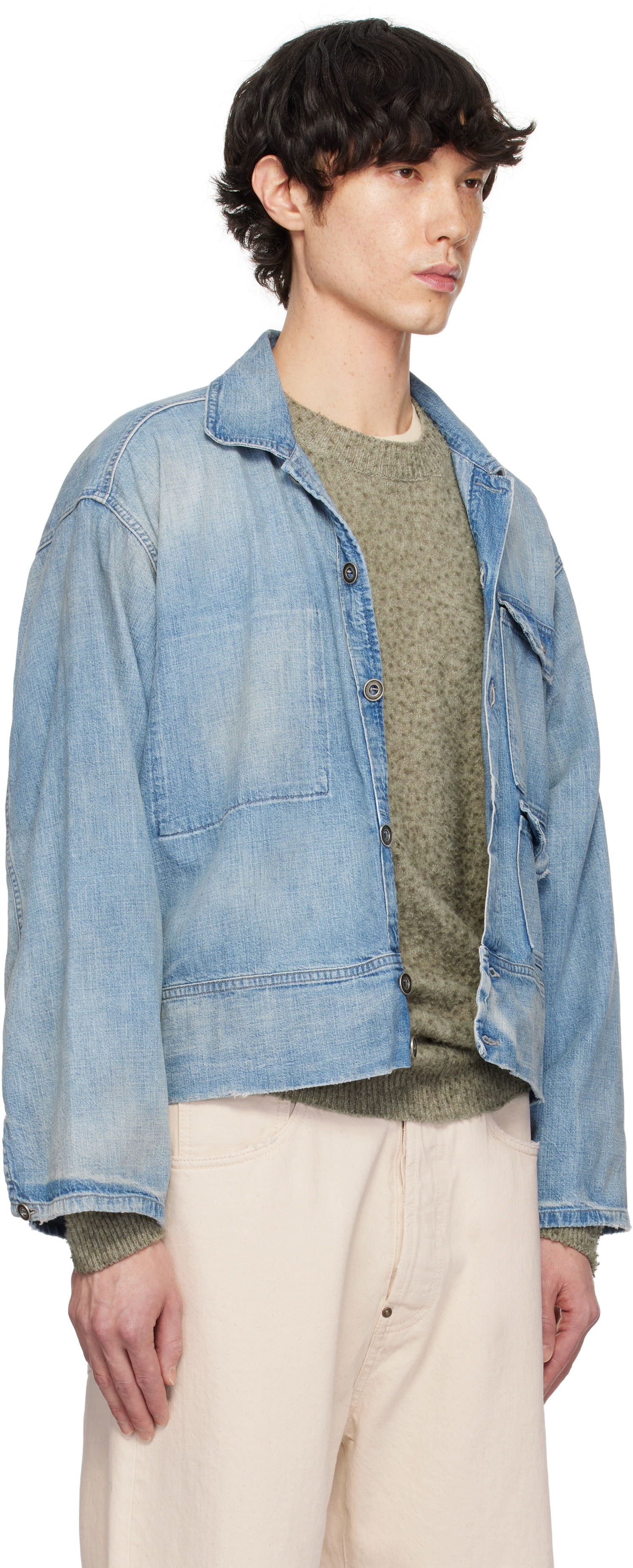 Jakke Maison Margiela Maison Margiela Sports Denim Jacket Blå | S50AM0637 M30021, 1