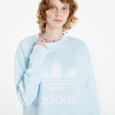 Sweatshirt adidas Originals Trefoil Crew Blå | HL6678, 3