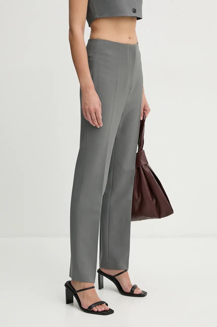 Bukser Nanushka Erinna High Waist Pants Grå | NW24PFOW18055, 0