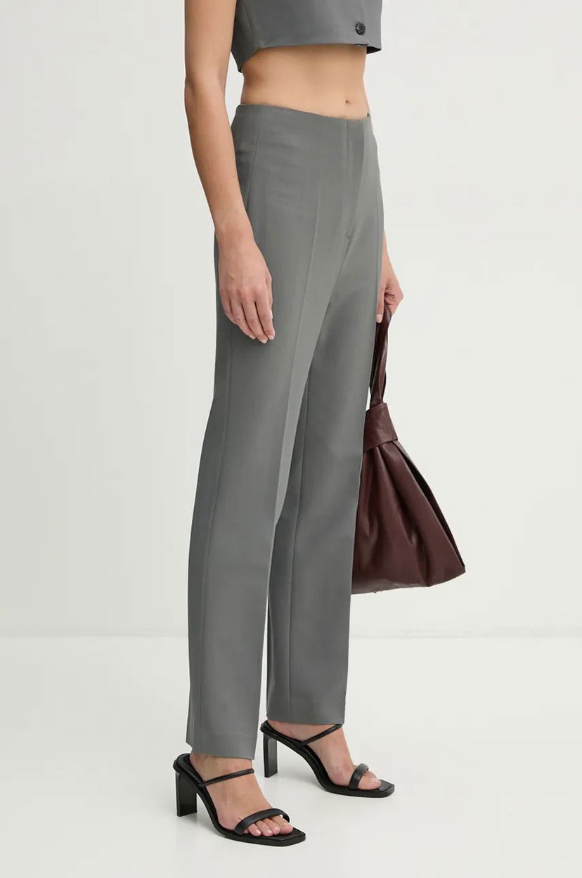 Bukser Nanushka Erinna High Waist Pants Grå | NW24PFOW18055