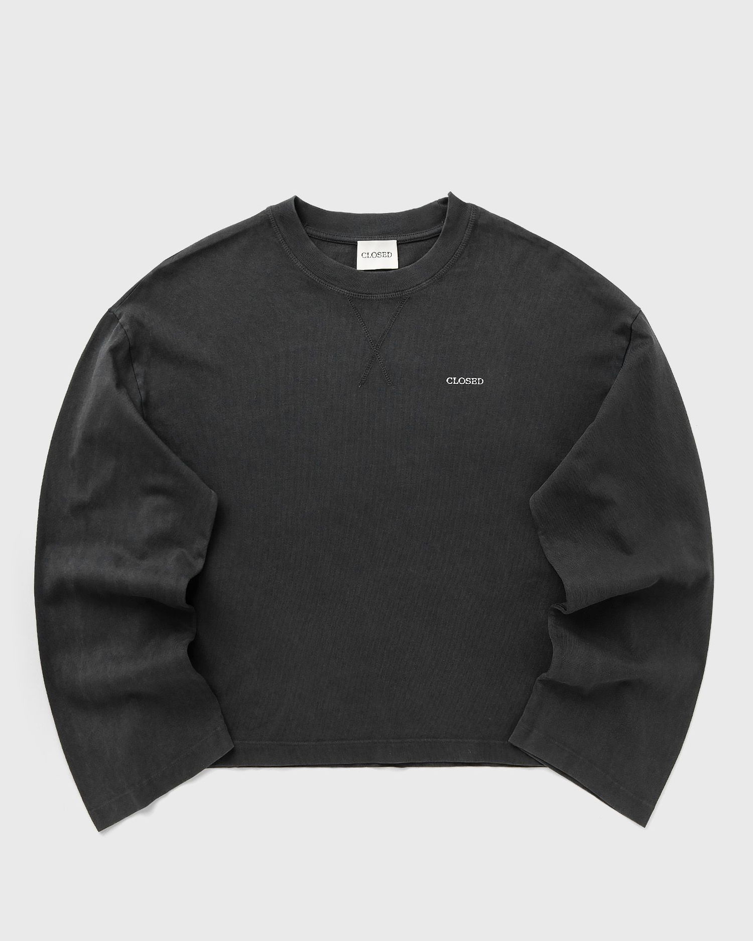 Sweatshirt CLOSED Washed Crewneck Longsleeve Sweatshirt Sort | C95344-44H-13-100, 0