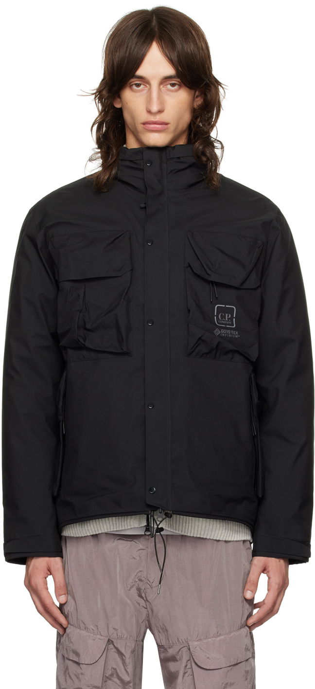 Parka C.P. Company GORE-TEX INFINIUM™ Utility Down Jacket Sort | 17CLOW001A-110031A