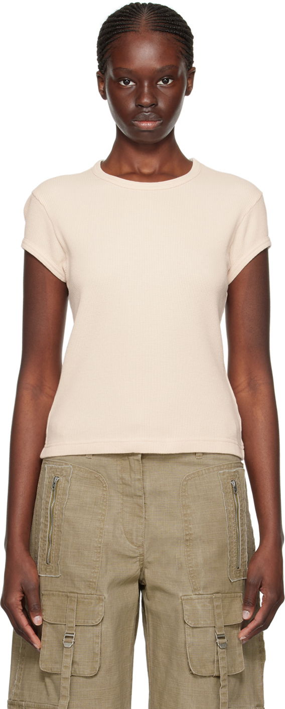 T-shirt Acne Studios Patch T-Shirt Beige | CL0266-