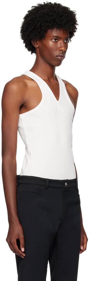Tanktop Courrèges Courrèges Zipped Tank Top Sort | 324JDE078JS0121, 4