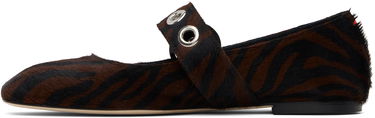 Skopleje Aeyde Aeyde Uma Eyelet Mary-Jane Ballerina Flats Brun | A11-FL-RKLS08FL159-SS25-953-070, 2