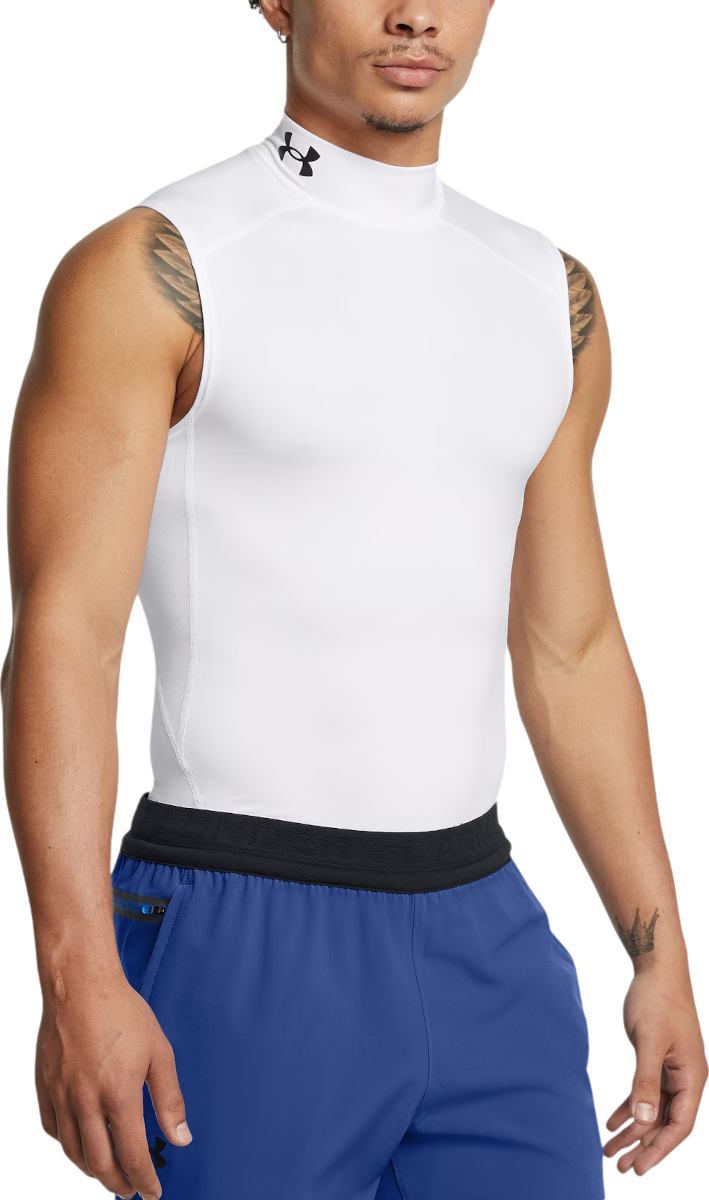 Tanktop Under Armour Compression Mock Sleeveless Tank Top Hvid | 1361521-100