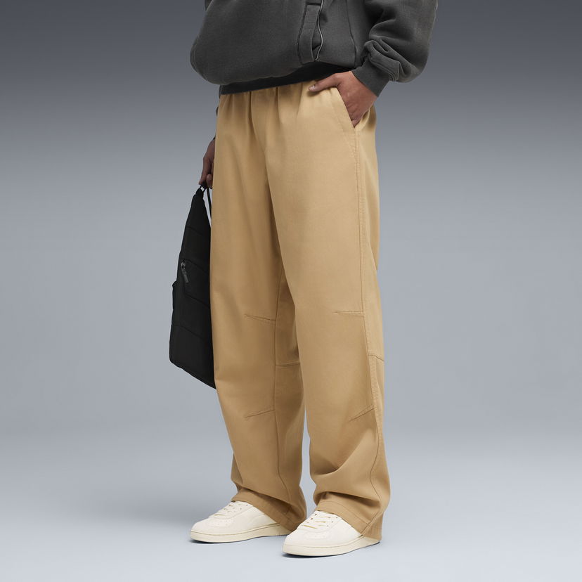 Bukser Puma PUMA x REPRESENT Paneled Wide Leg Pants Beige | 632545_94