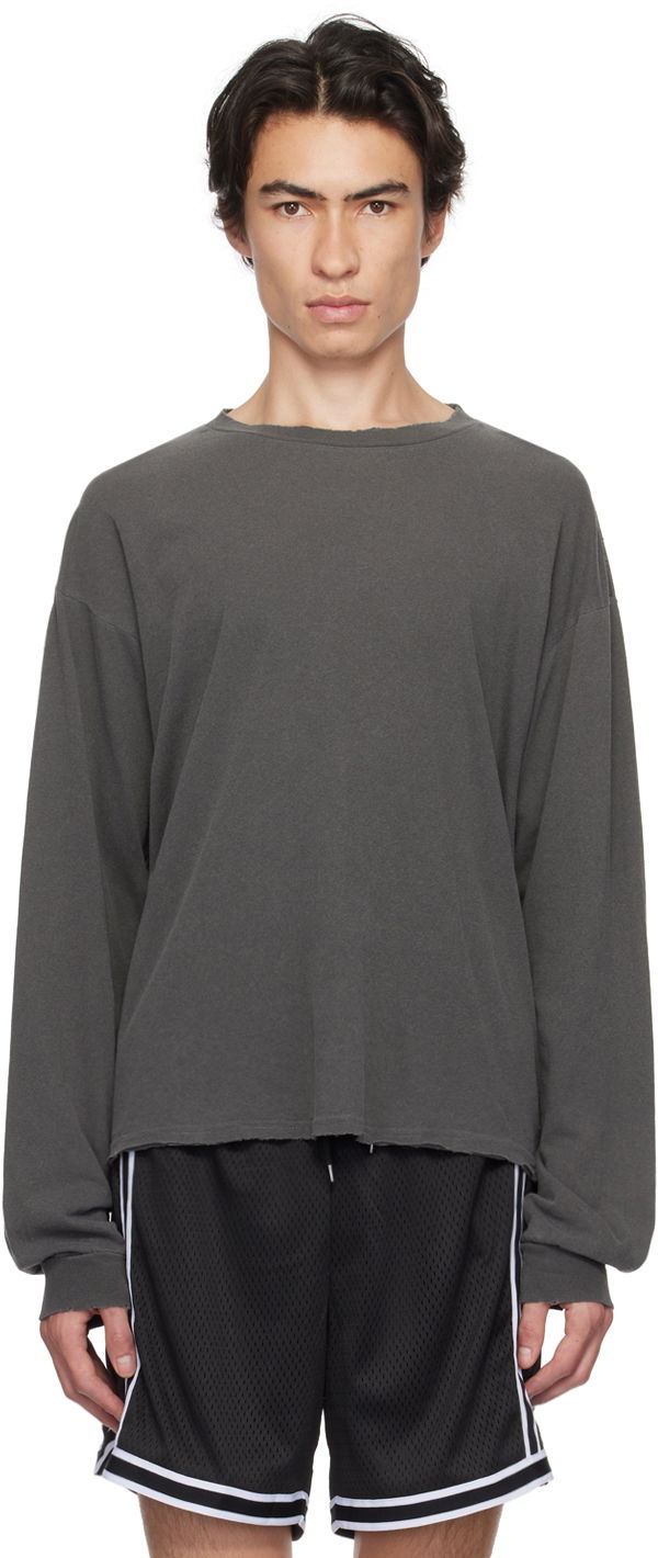T-shirt John Elliott John Elliott Folsom Long Sleeve T-Shirt Grå | A292M3714A