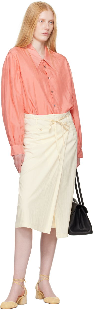 Skjorte LEMAIRE Lemaire Pointed Collar Shirt Lyserød | SH1151 LF1373, 4