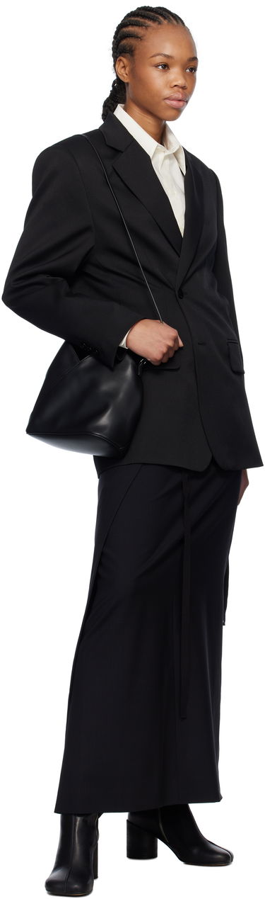 Jakke Maison Margiela MM6 Maison Margiela Tailoring Wool Blazer Sort | S52BN0136 M35153, 4