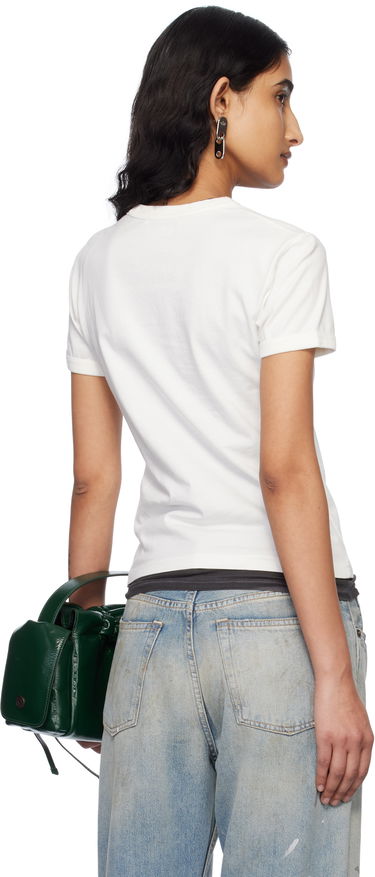 T-shirt Acne Studios Acne Studios Fitted Logo T-Shirt Hvid | AL0469-, 2