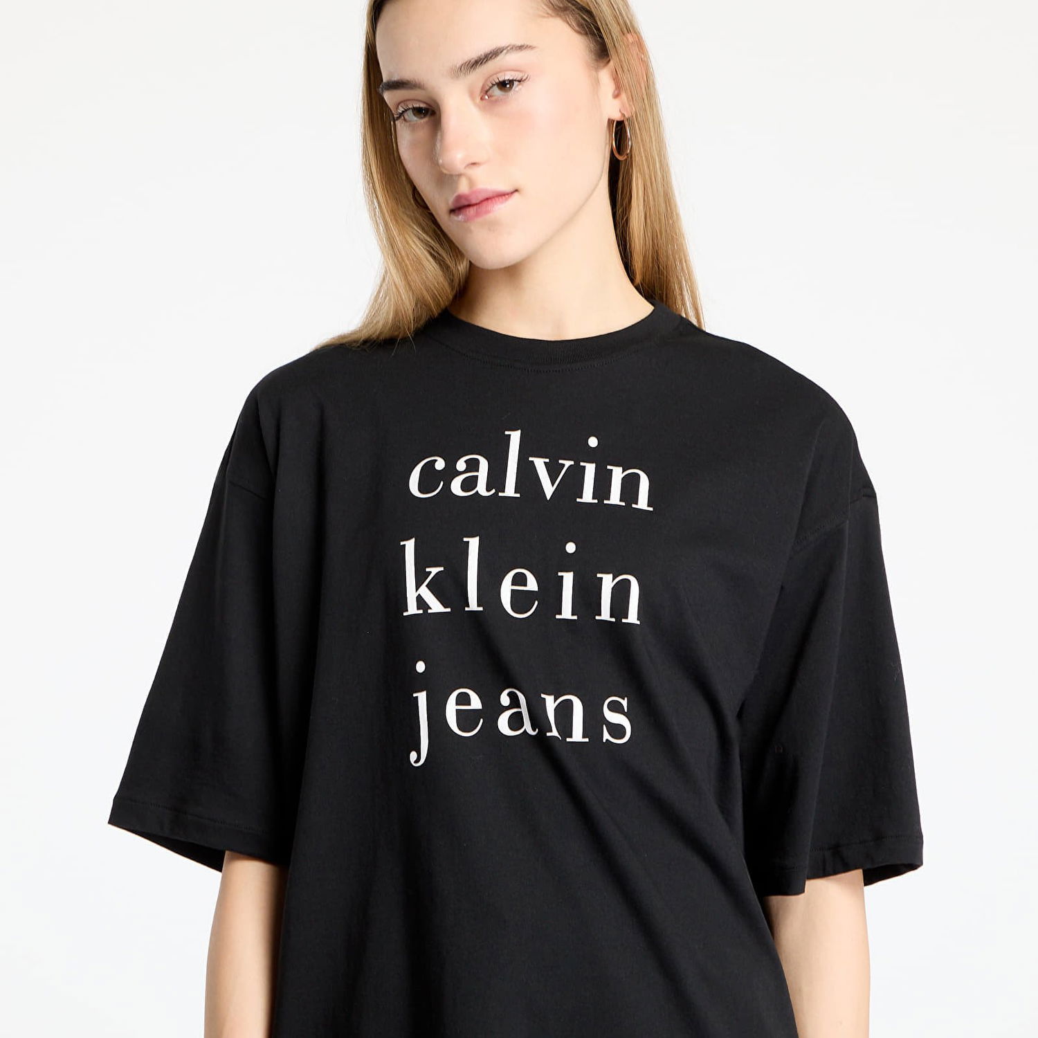 T-shirt CALVIN KLEIN Calvin Klein Jeans Short Sleeve Logo Tee Sort | LV047B827G UB1, 1