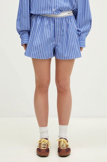 Shorts Sporty & Rich Sporty & Rich Serif Logo Boxer Shorts Blå | SH015512314ST61, 0