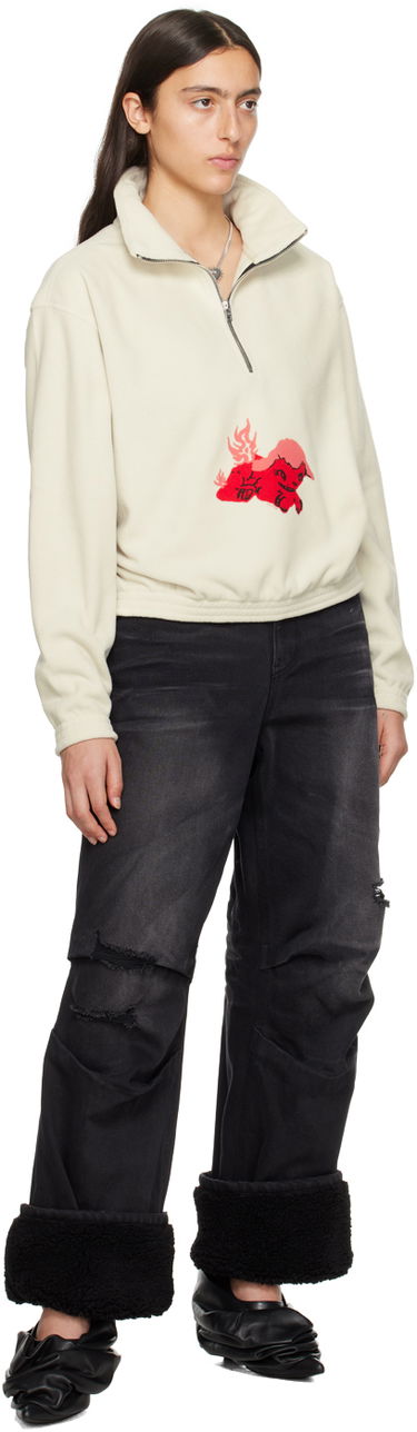 Jeans We11done We11done Shearling Cuff Jeans Sort | WD-DP3-23-316-W-BK, 3