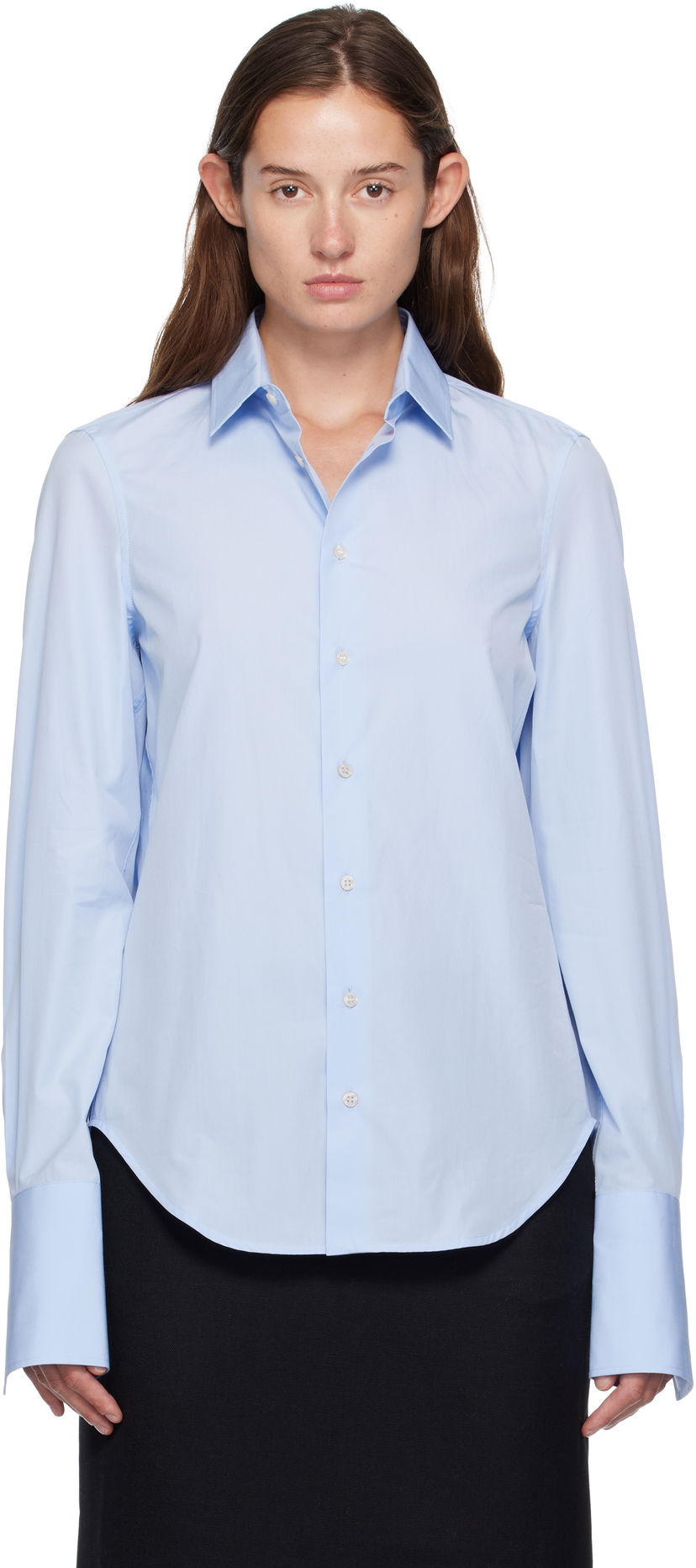 Skjorte WARDROBE.NYC WARDROBE.NYC Classic Shirt Blå | W1135F25CO