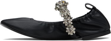 Sneakers og sko Stella McCartney Stella McCartney Elsa Crystal Flowers Ballerina Flats Sort | 810497W1IL0, 2