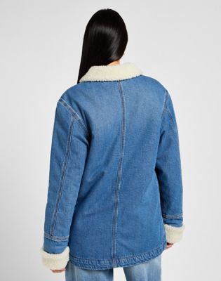 Parka Lee Lee Sherpa Lined Chore Jacket Blå | 112355111, 0