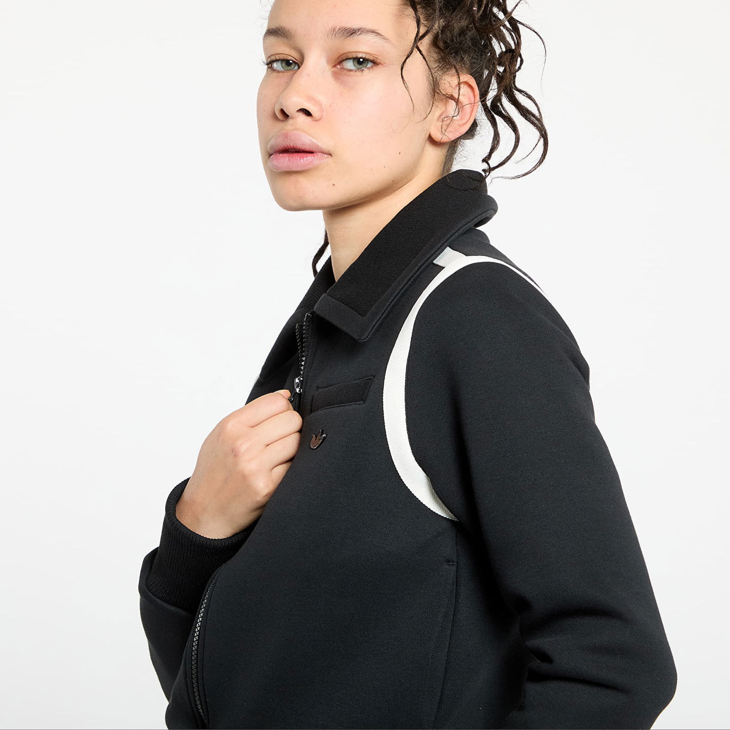 Bomberjakke adidas Originals Premium Collared Track Jacket Sort | JD5470, 1