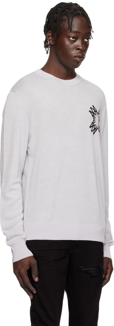 Sweater AMIRI Quad Star Knit Sweater Grå | AMKNCW1072, 1