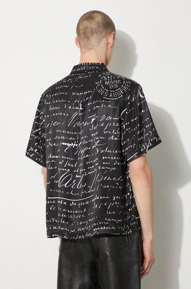 Skjorte Stampd STAMPD Letter Camp Collar Buttondown Shirt Sort | SLA.M3427BD.BLL, 2