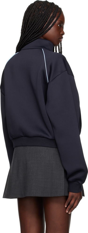 Bomberjakke We11done We11done Sporty Selldone Track Jacket Mørkeblå | WD-TJ1-25-832-W-NV, 2
