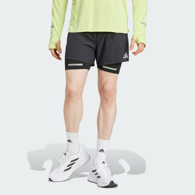 Shorts adidas Performance Ultimate Running Reflective 2-in-1 Shorts Sort | JD7800