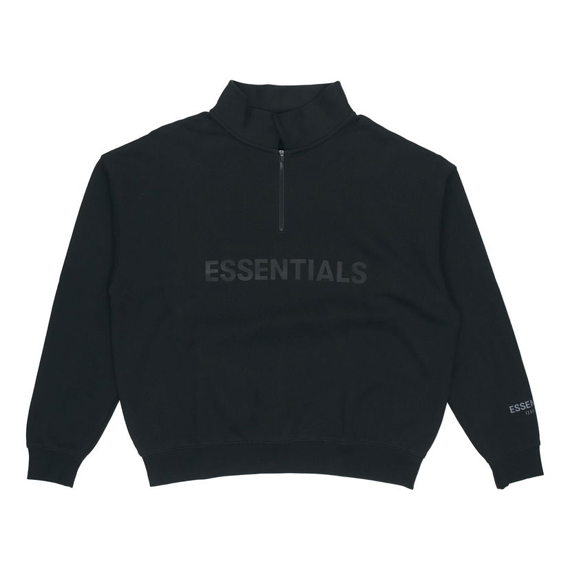 Sweatshirt Fear of God Essentials Half Zip Sweatshirt Sort | 0192250500211001
