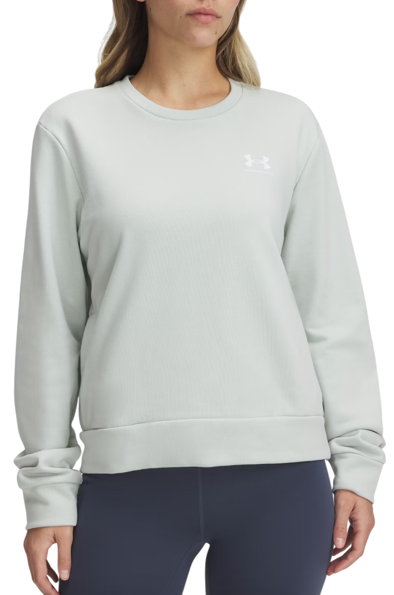 Sweatshirt Under Armour Rival Terry Crew Sweatshirt Grøn | 1389659-377