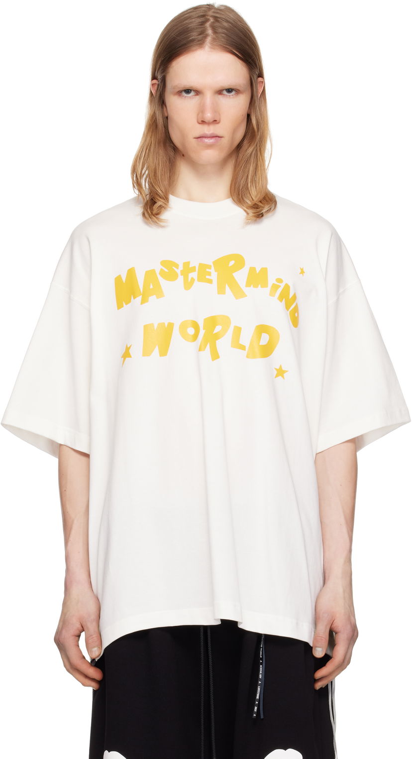 T-shirt Mastermind WORLD Mastermind World Oversized Stay T-Shirt Hvid | MW25S14-TS052-022