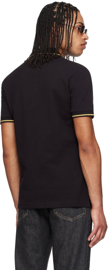 Polo skjorte Versace Versace Jeans Couture Logo Patch Polo Sort | E78GAGT00_ECJ01T, 2