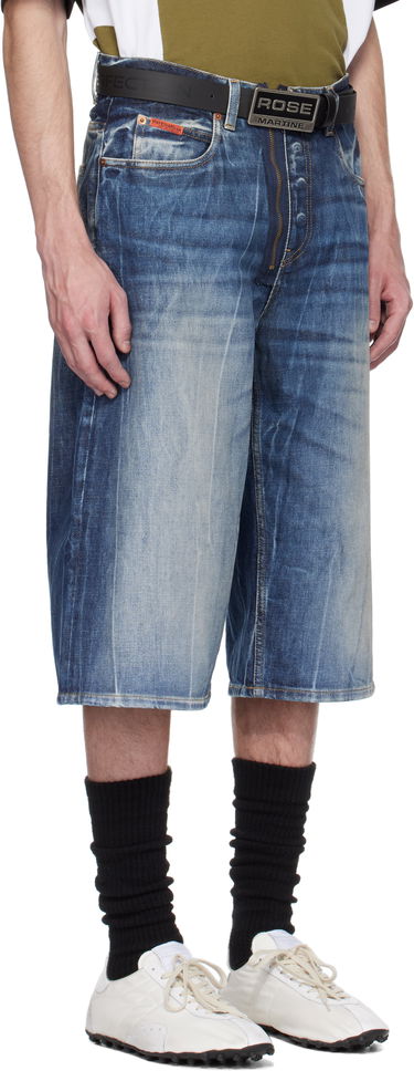 Shorts Martine Rose Martine Rose Zip Denim Shorts Blå | 247WD07515, 4