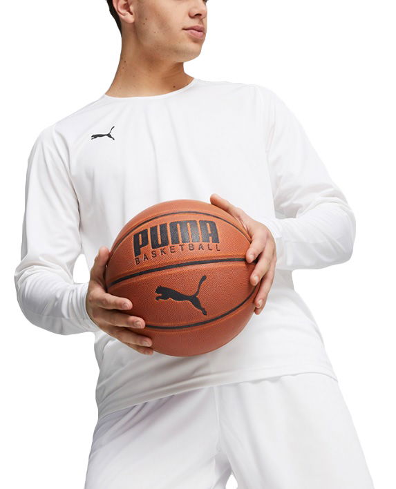 T-shirt Puma Hoops Team LS Shooting Shirt Hvid | 676637-02