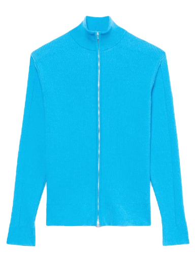 Sweater Jacquemus Le Gilet Frescu Zip Up Ribbed Turkis | 225KN010-2063 340
