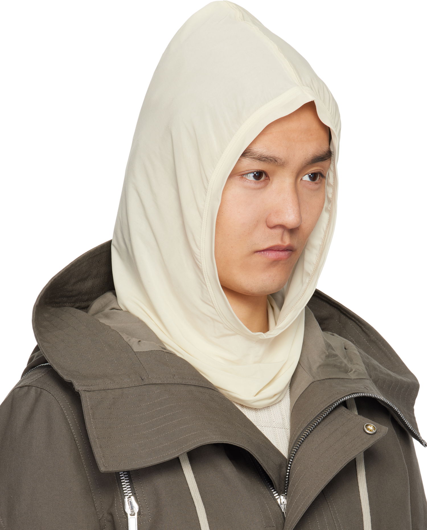Parka Rick Owens Rick Owens Hollywood Jera Hood Beige | RR01E5435 BZ, 1